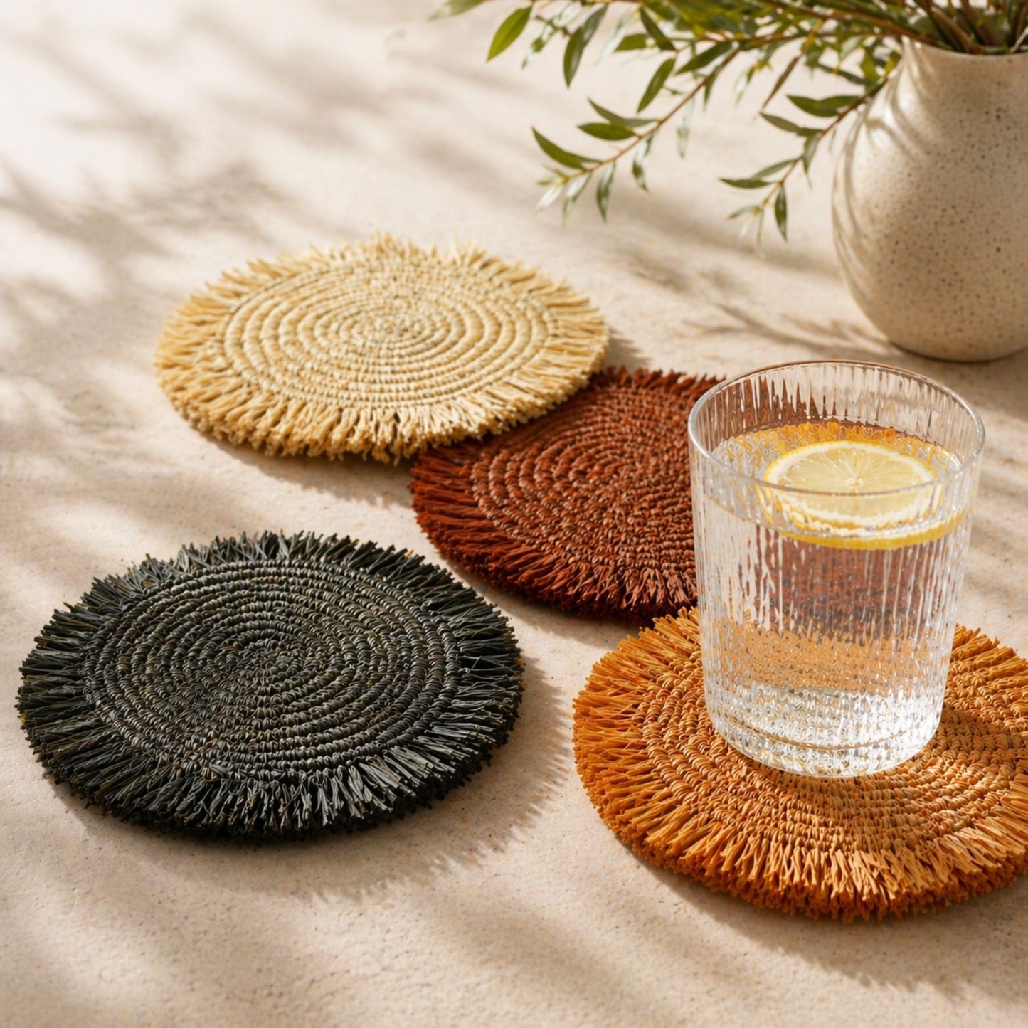 Handwoven Coaster Set