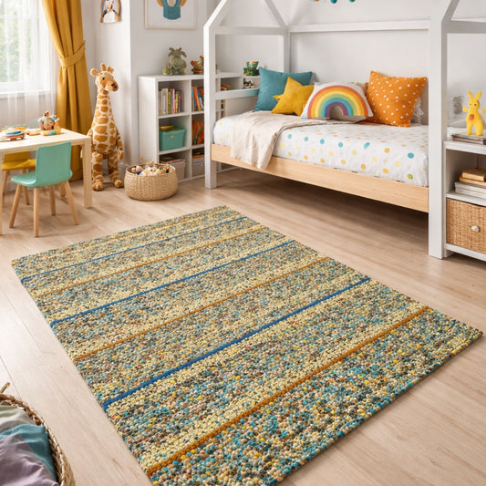 Handwoven Rug Multi-Color/Pastel