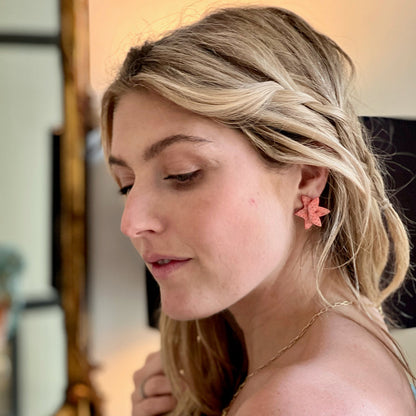 Chambers Stud Earring - Peach