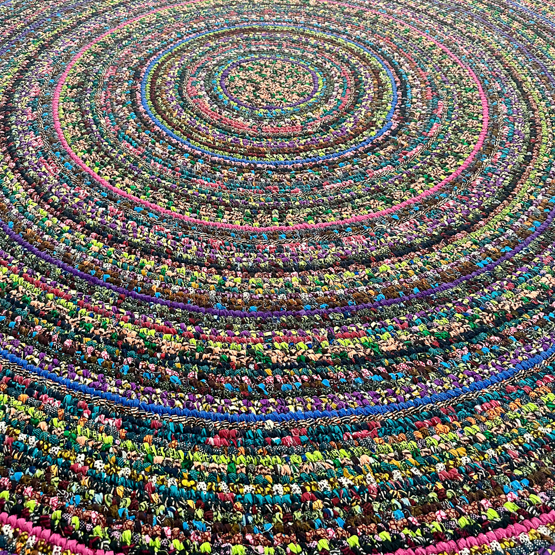 Handwoven Rug Multi-Color/Purple