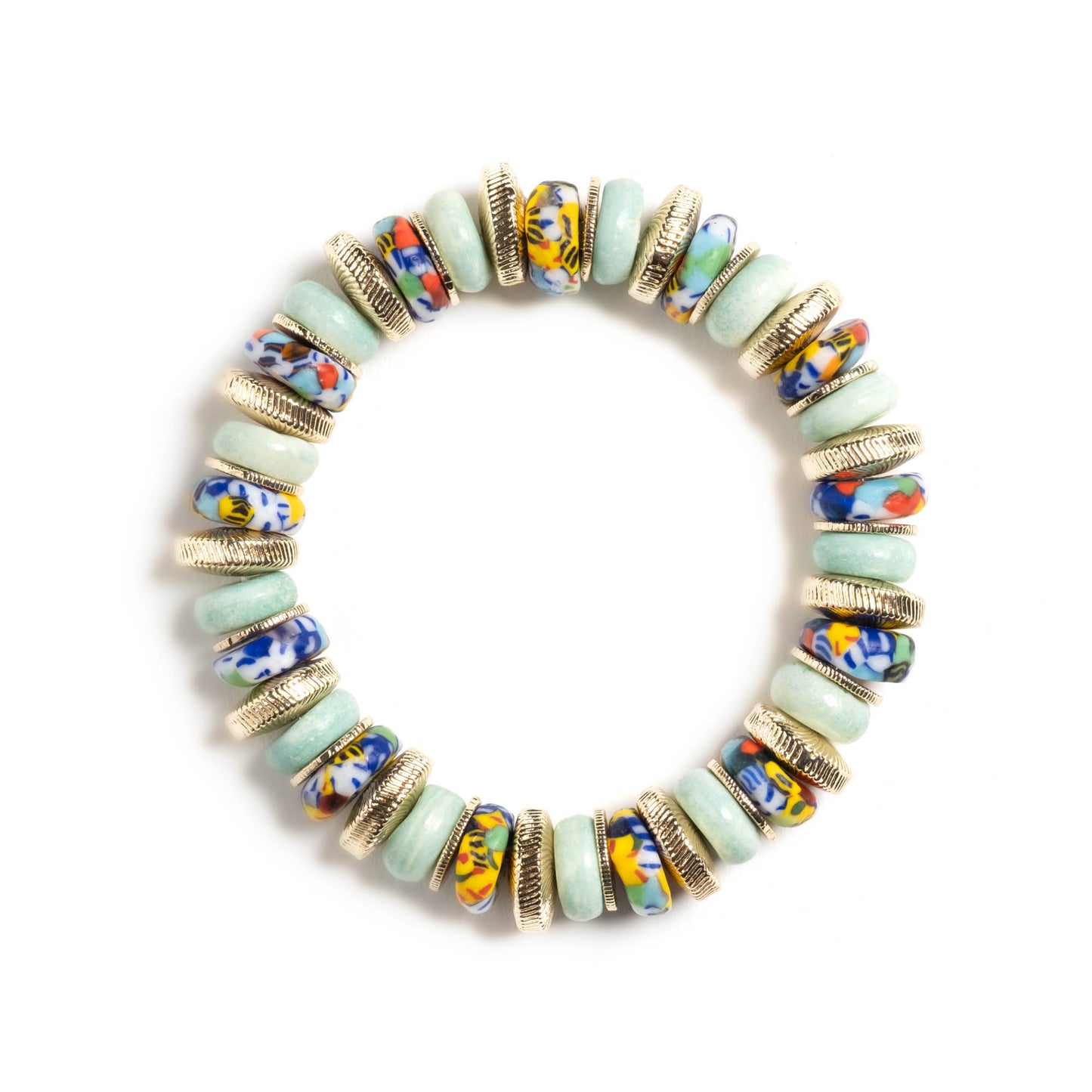 Monarch Beaded Stretch Bracelet - Confetti