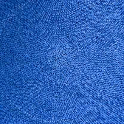 Close-up of blue textured fabric