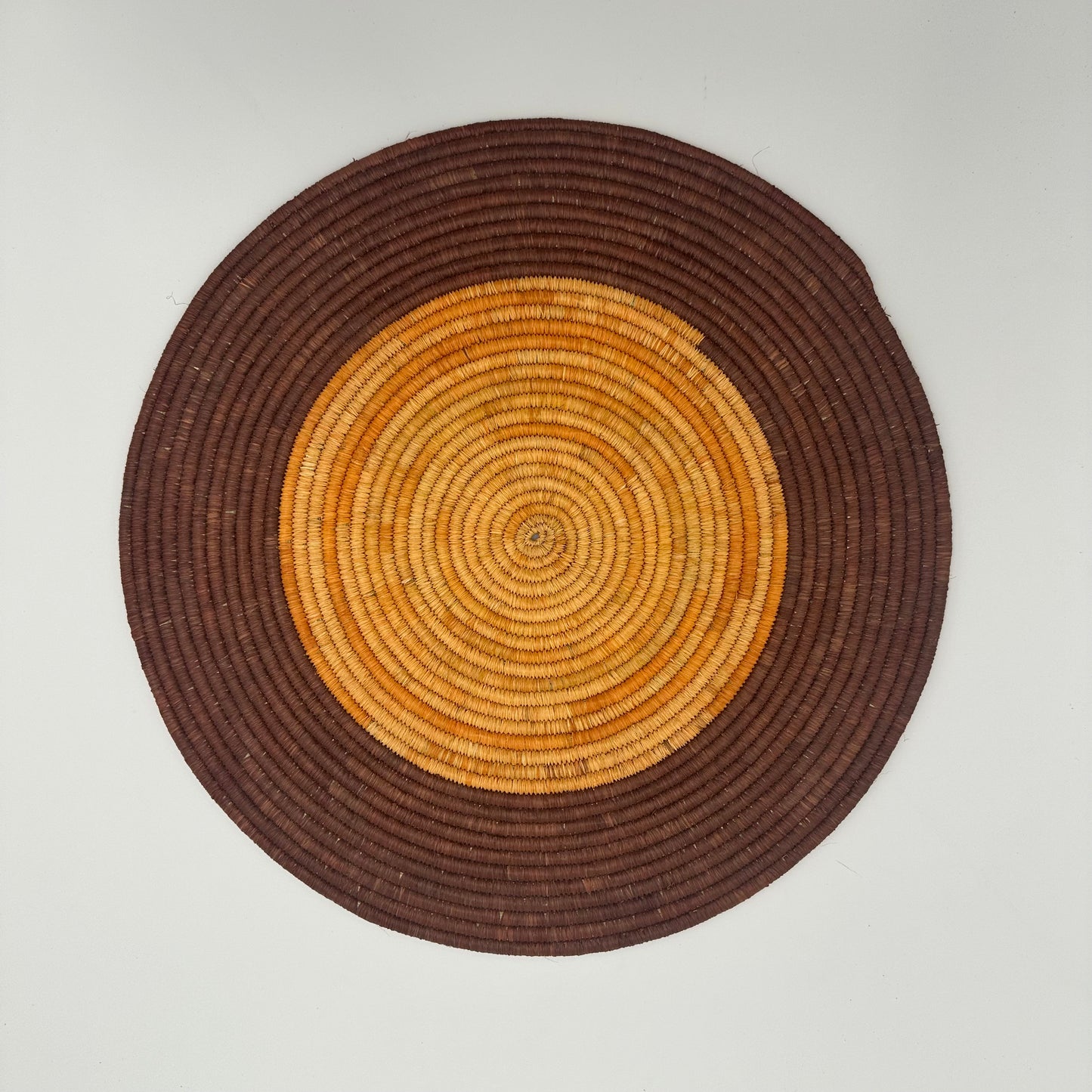 Handwoven placemats - brown/orange color