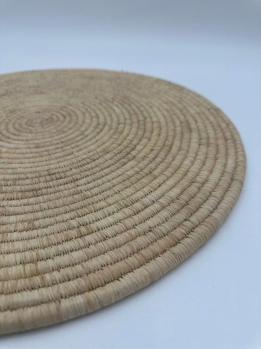 Handwoven placemats - natural color